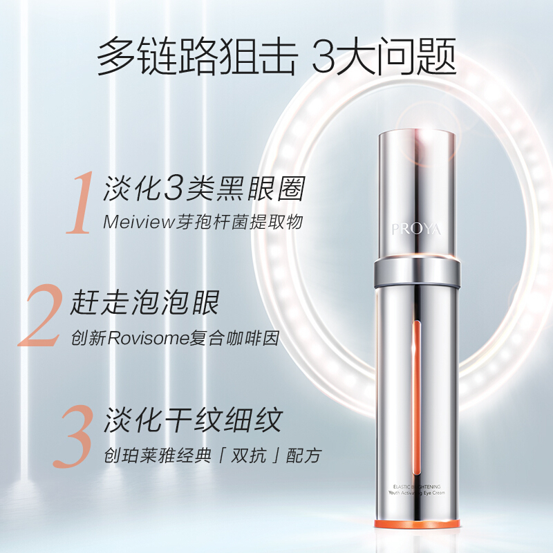 (PROYA)珀莱雅套装组合 弹润透亮双抗组合 双抗精华30ml+小夜灯眼霜20ml 保湿补水 新老款随机发