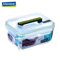 三光云彩(GLASSLOCK) 手提玻璃保鲜盒大容量储物盒1800ml健康环保食物耐热钢化玻璃收纳盒防潮防霉密封盒