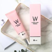 W.Lab韩国进口粉色妆前乳隔离霜35g Wlab水润服帖毛孔隐形自然提亮不浮粉 粉底/遮瑕