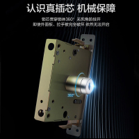王力智能锁防盗门密码锁家用指纹锁家用防盗门密码智能门锁 黑色(通配锁)ZD135