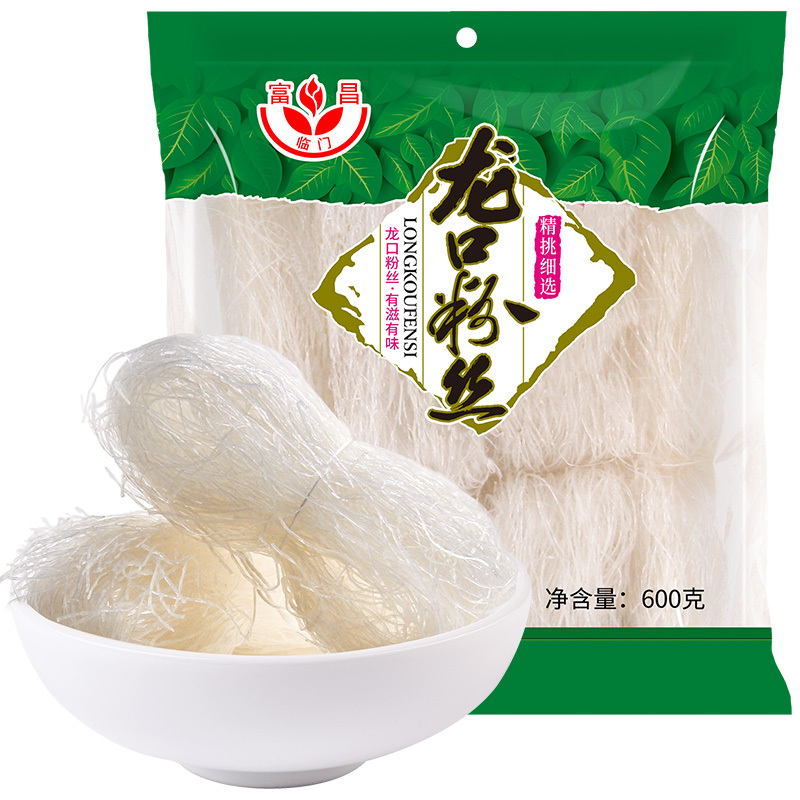 富昌龙口粉丝产地火锅凉拌方便干货扇贝蒜蓉米粉米线600g