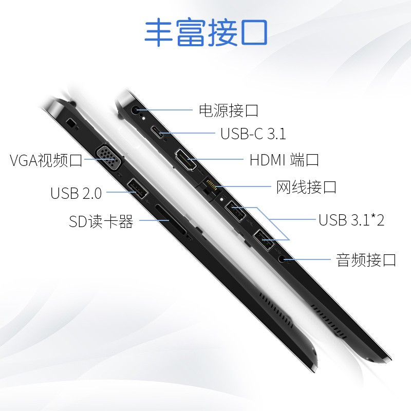 戴尔(DELL)3400 14英寸笔记本电脑(i5- 8265U 8G 512GSSD 集显 win10Pro)