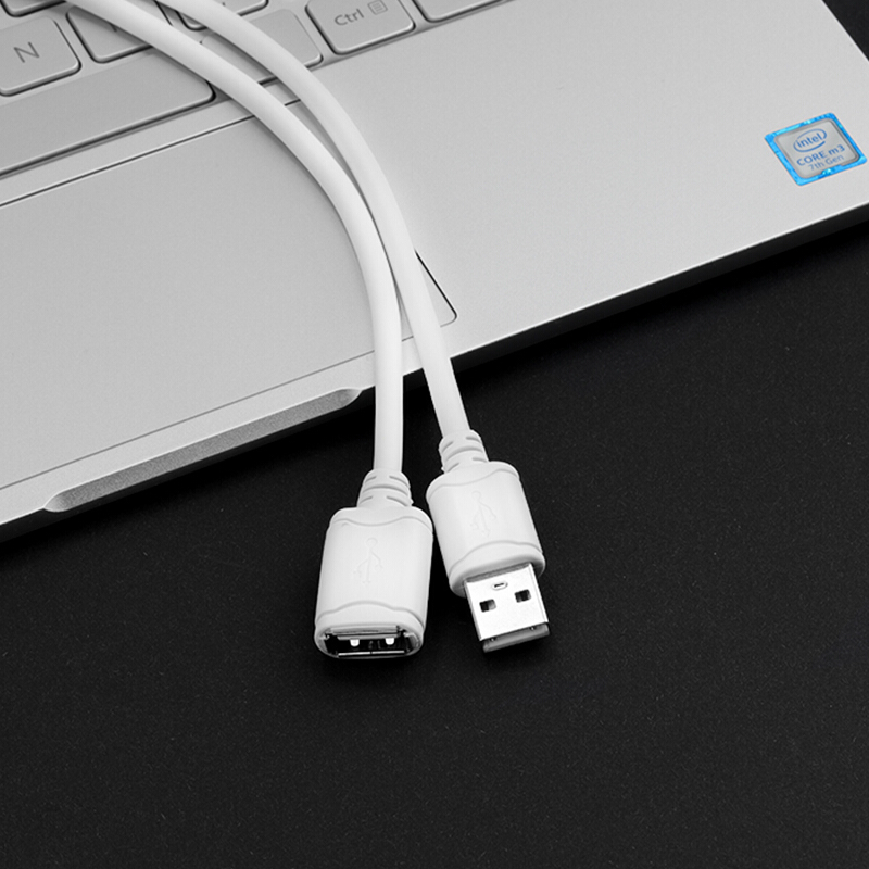 秋叶原 白色 3.0m 公对母 USB线 Q-517 1根