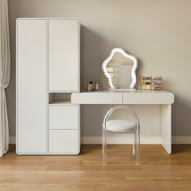 米奢gtzth2907简约大衣柜梳妆台一体网红家用卧室组合储物柜子