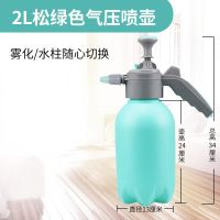 喷雾瓶家用浇花喷壶园艺高压气压式压力洗车家庭消毒专用洒水壶 2L松绿色压力喷壶