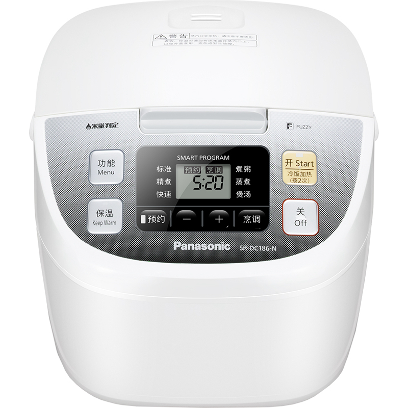 松下(Panasonic)SR-DC186-N 4.8L电饭煲 3-6人厚锅智能烹饪可预约 单位:台