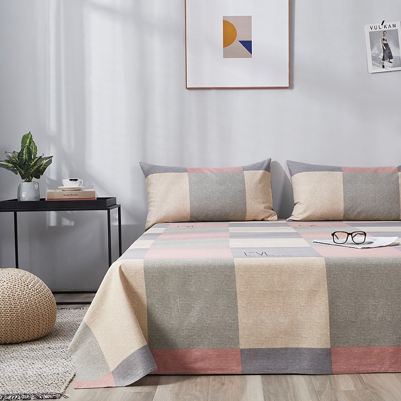 天琴床品三件套200*230cm柔软舒适格格有情粗布印花TQ-S58高清大图