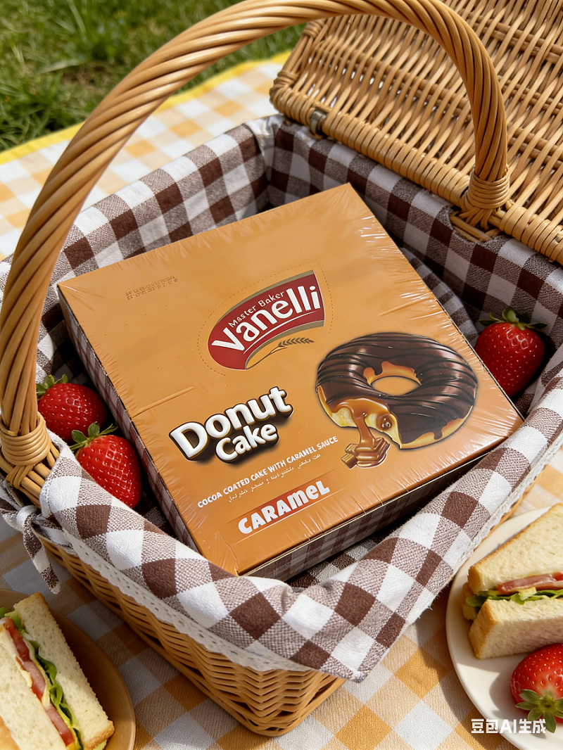 老亚牌Vanelli焦糖巧克力夹心甜甜圈蛋糕