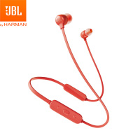 JBL T115BT蓝牙耳机无线半入耳式耳机耳麦通用手机音乐耳塞低音 红色