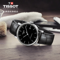 [热卖推荐]天梭(TISSOT)瑞士手表 简约时尚百搭轻奢 魅时系列皮带男士机械表T109.407.16.051.00