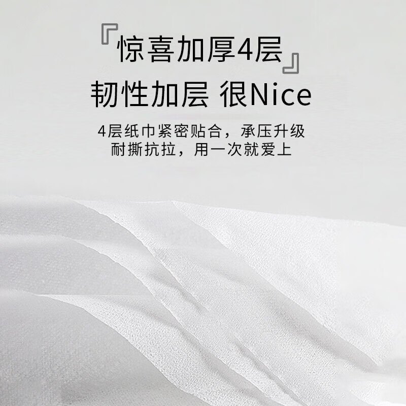 心相印 (Mind Act Upon Mind) 心柔卷筒卫生纸BT3220(箱装)4层100克20粒装*1箱高清大图