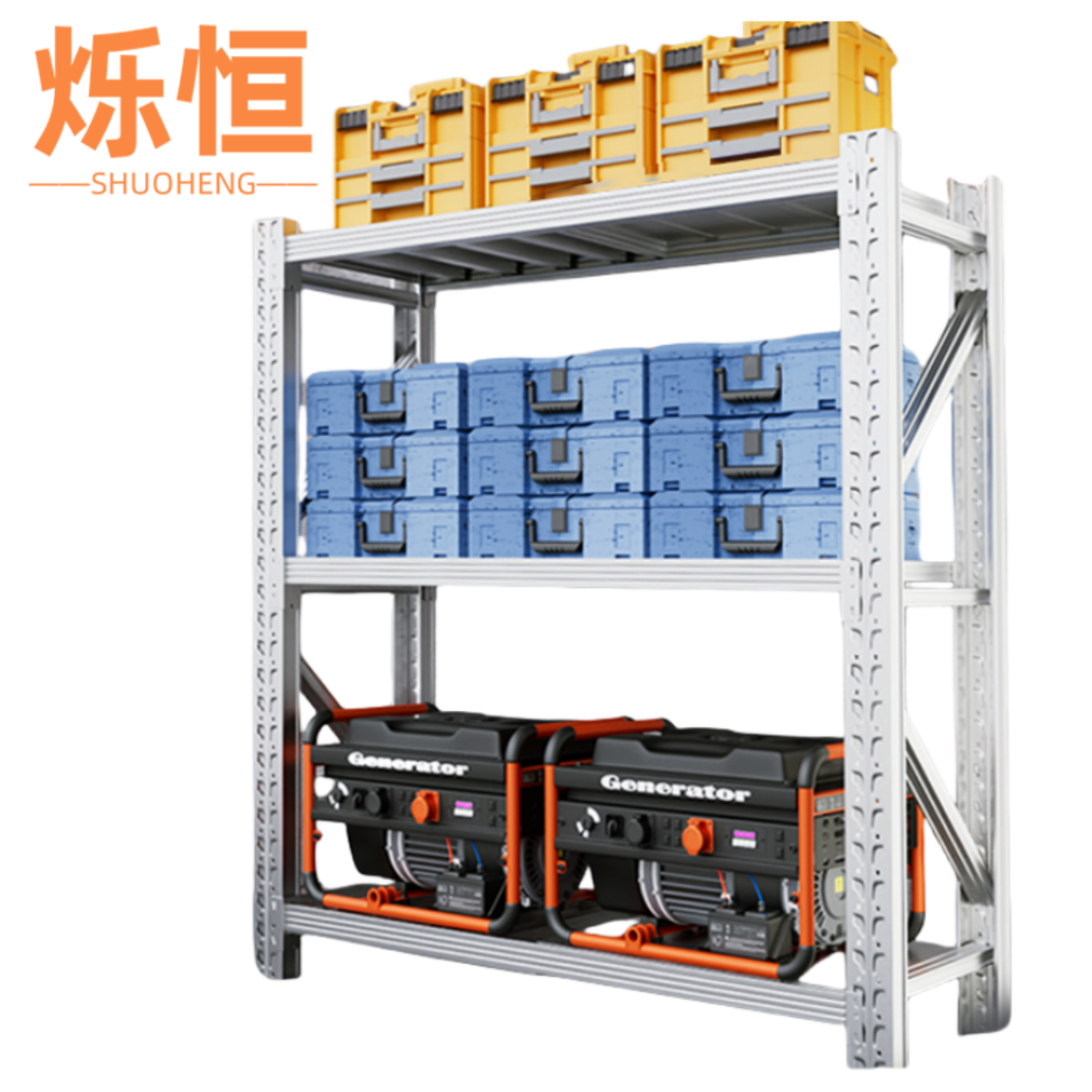 烁恒 仓储货架200*60*200cm 组高清大图