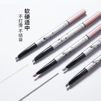 美康粉黛眉笔三角立体笔芯防水防汗不易晕妆自然 初学者男女 黛灰