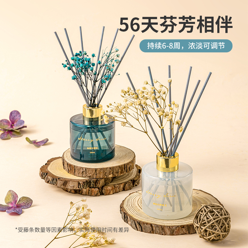 名创优品 (miniso) 繁星璀璨系列-无火香薰(柑橘与马鞭草)精油家用室内空气留香