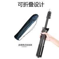 手机直播支架拍照三脚架蓝牙遥控录视频拍摄自拍杆三角架夹相机户外折叠便携摄影设备支撑架杆懒人补光灯落地式