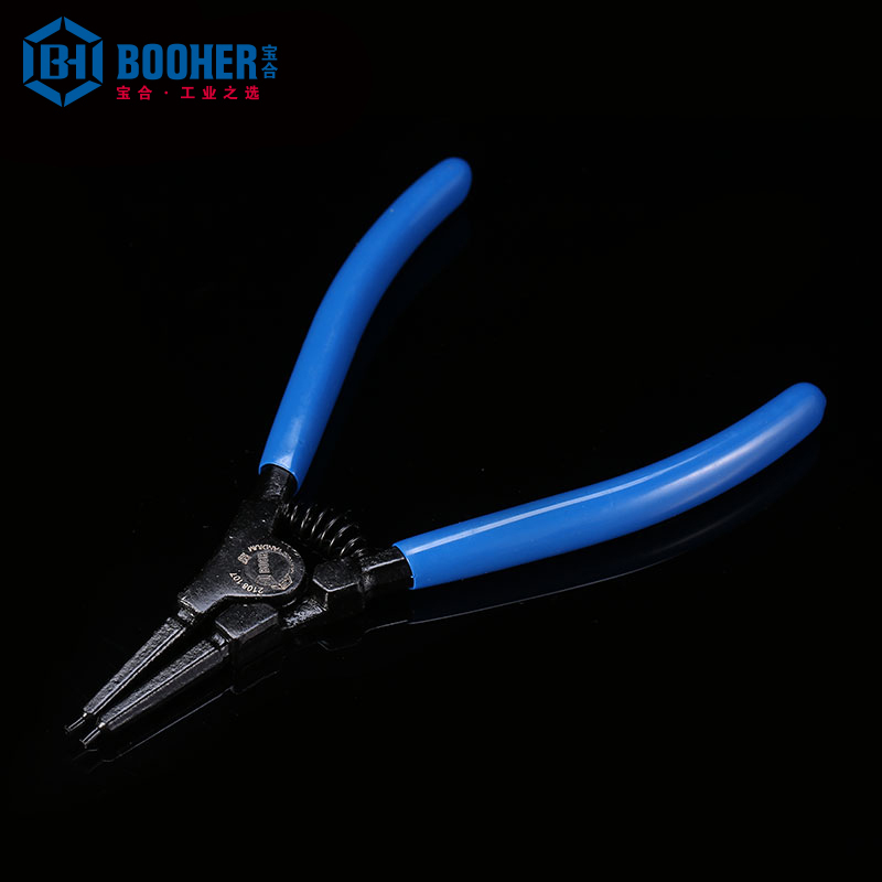 (DT)宝合(BOOHER) 2108109 德式CrV轴用直口卡簧钳9“ 225mm (单位:只)