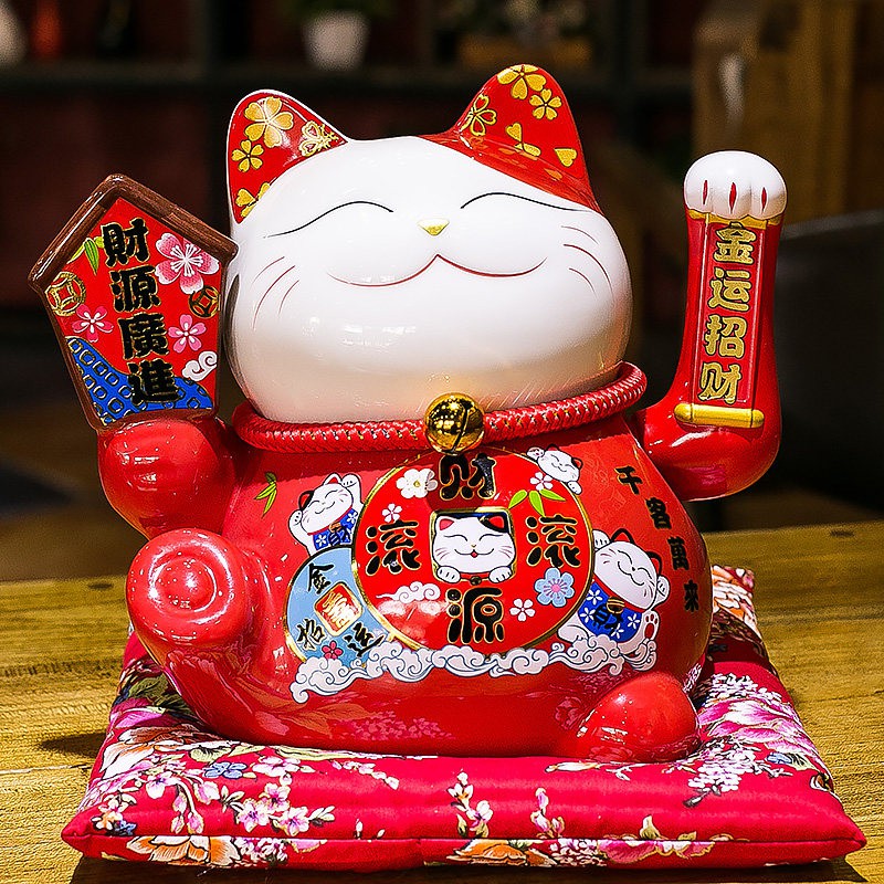 猫摆件 开业礼品大号发财猫店铺家居电动摇手自动招手 三维工匠 生意兴隆_153