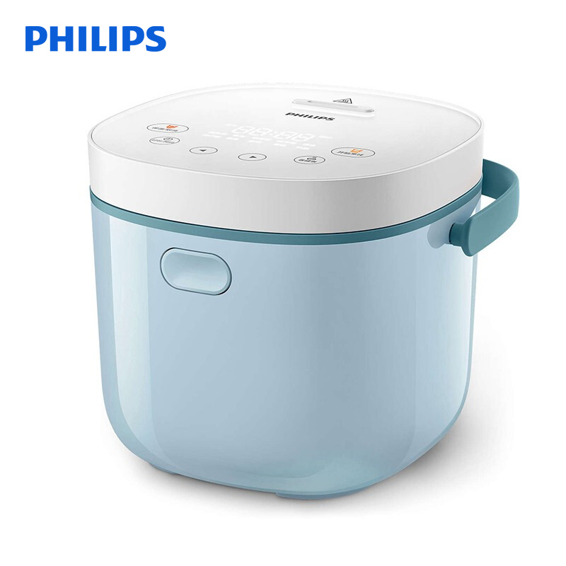 飞利浦(Philips) HD3071/21 智能迷你电饭煲小型电饭煮锅家用1-2人 蓝色预约功能 可做酸奶2L小容量