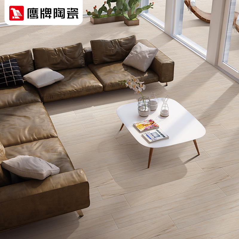 鹰牌陶瓷 仿古砖木纹砖 木仿古砖卧室客厅阳台木纹砖地砖33