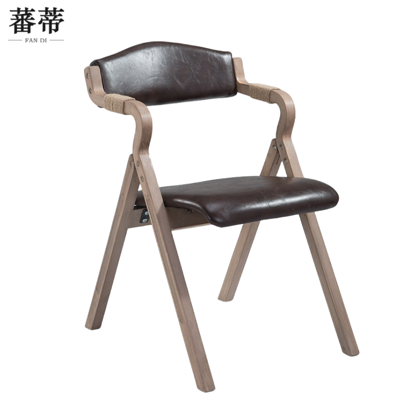 蕃蒂餐椅深咖色把高清大图