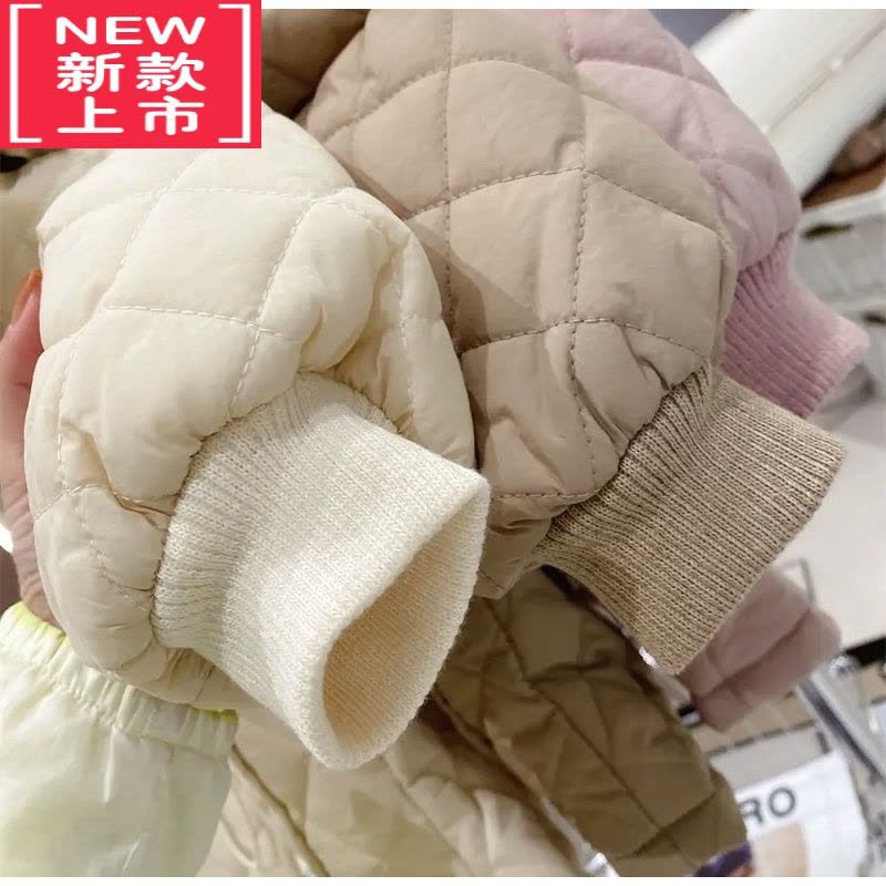 可莉允韩国女童派克服冬装加绒棉衣中小童棉袄女宝宝加厚收腰棉服外套潮图片