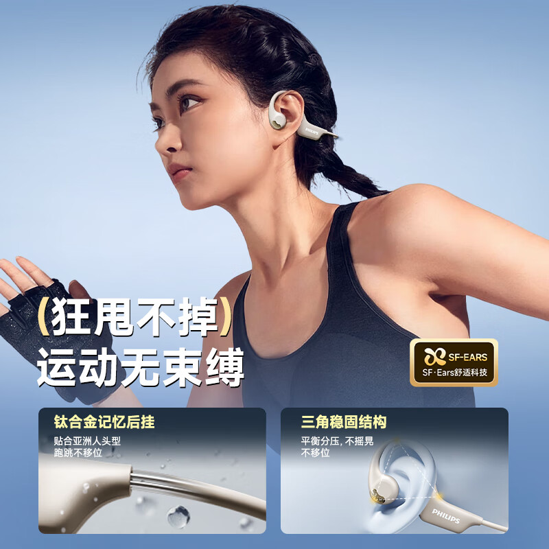飞利浦 空气传导蓝牙耳机 TAA1708高清大图