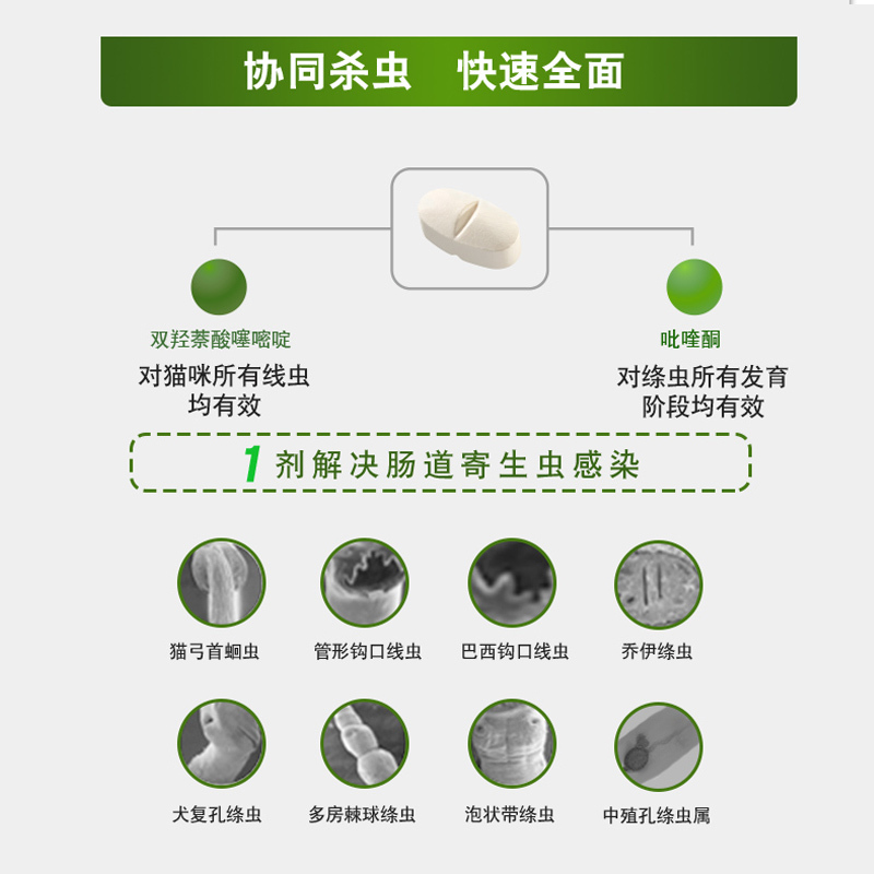 拜耳猫体内驱虫宠物驱虫药猫咪猫幼猫驱虫打虫片德国拜宠清