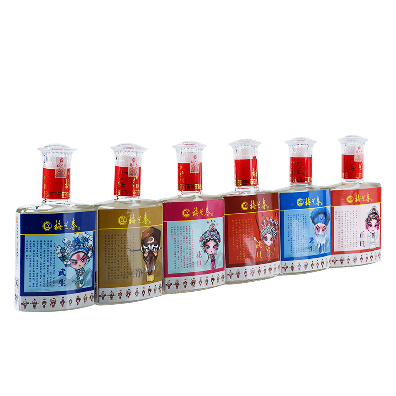 梅兰春 42度国粹 125ml 单瓶装 小瓶装 浓芝复合香型白酒 口粮酒 脸谱文化小酒[随机发货不接受指定哪一款]
