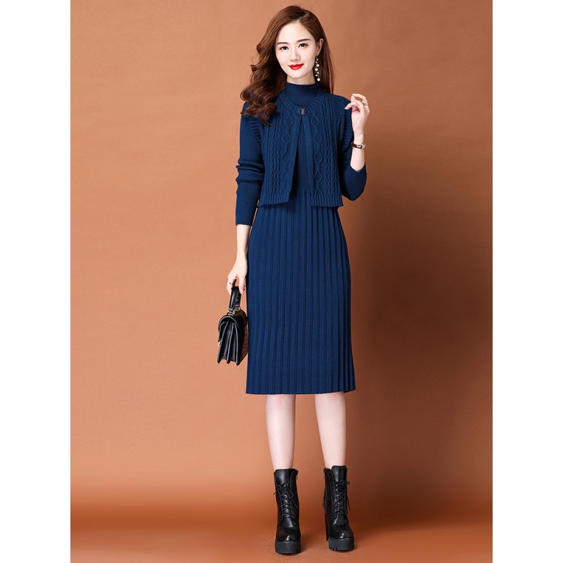 【黑色针织衫毛衣裙套装】报价行情_排行_品牌_参数_怎么样_图片_商家