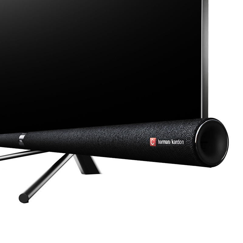 TCL 65C6S 无边框，超薄 厚度<6.9mm，不锈钢一体成型，柱形布艺音响液晶 平板 电视机
