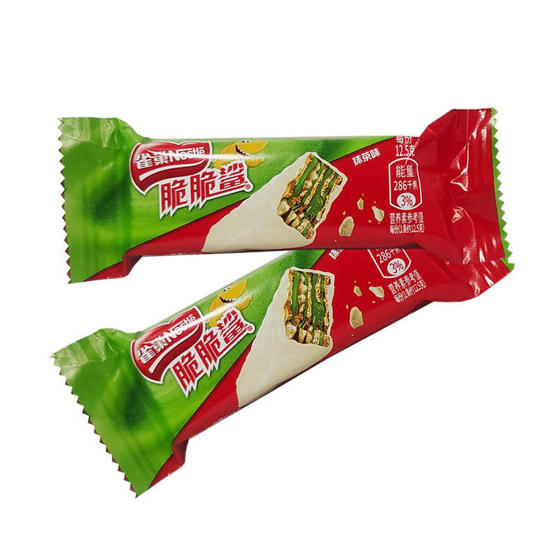 雀巢脆脆鲨巧克力味散装500g涂层威化饼干婚庆结婚喜糖休闲零食品 抹茶味 250g
