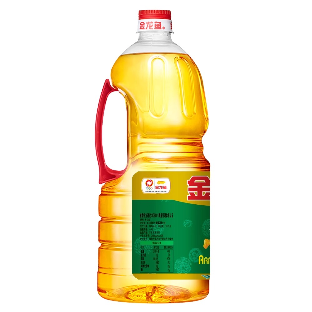 金龙鱼精炼一级大豆油1.8L 食用油高清大图