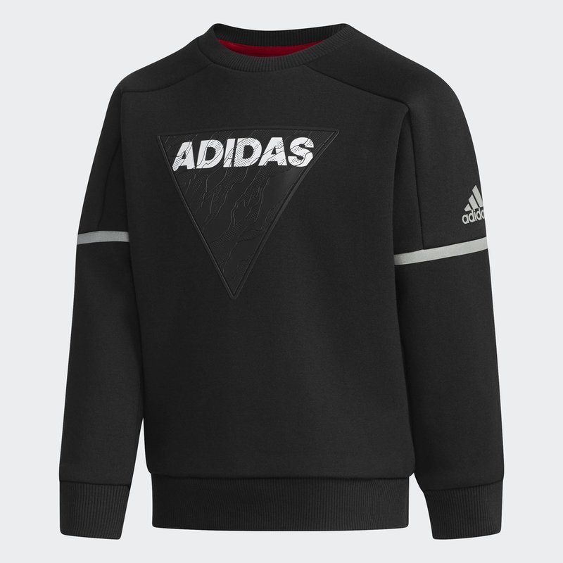 阿迪达斯儿童(ADIDAS KIDS)男大童圆领休闲运动套头卫衣DU0178