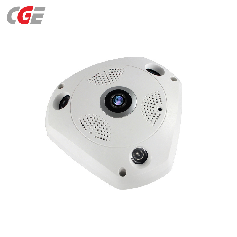 创意 CGE 300W高清无线全景智能摄像头 wifi远程监控器 手机智能安防监控摄像头 360°看店护家办公智能摄像头