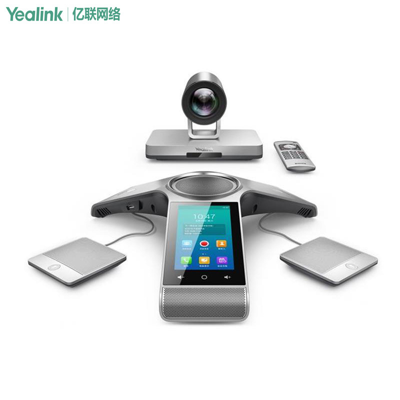 Yealink亿联大中型会议室 VC800-有线辅流 全高清视频会议终端,视频会议主机、12X光学变焦摄像头、触摸屏控制