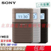 Sony/索尼音箱 SRF-V1BT 蓝牙音箱兼FM/AM收音机 便携音响 白色