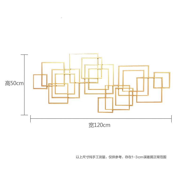 简约现代客厅玄关轻奢风沙发背景墙墙面装饰挂件金属铁艺壁挂壁饰 三维工匠 支持定制颜色尺寸高清大图