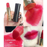 蔓越莓Lancome口红小蛮腰菁纯丝绒滋润唇膏 82蓝调红#哑光