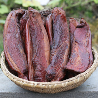 正宗烟熏土猪腊肉五花咸腌腊肠 1斤(500g) 腊五花肉(肥瘦一般)