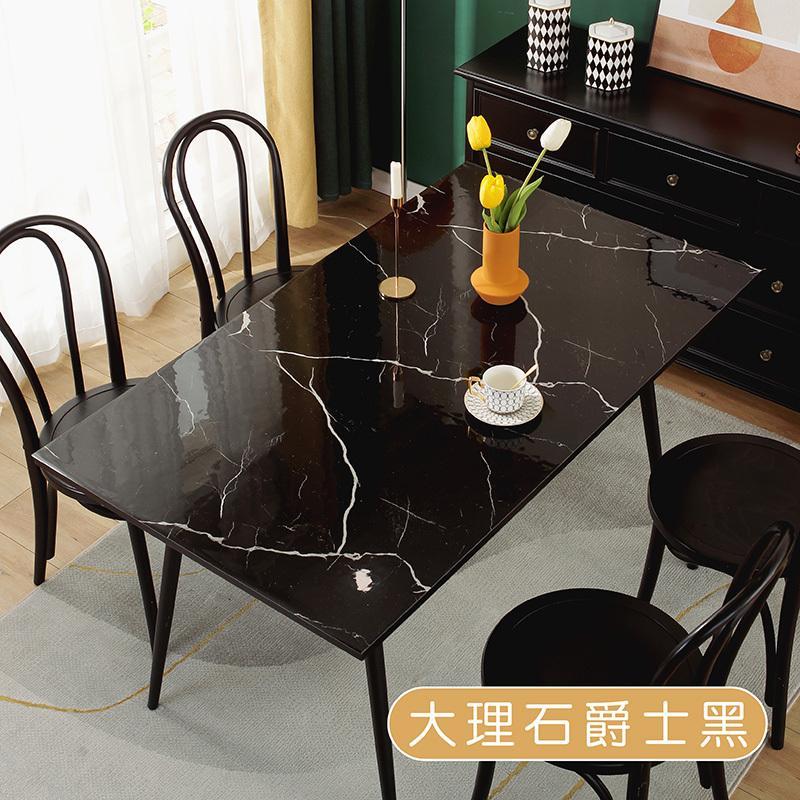 桌布防水防油防烫免洗北欧ins风大理石纹餐桌垫书桌长方形茶几垫高清大图