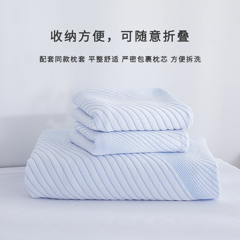 LA MAISON DE SASHA 凉感床罩三件套超柔丝滑面料亲肤裸睡家用床单枕套 蓝色 1.5*2.0m