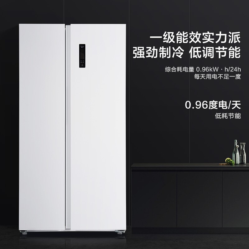 松下(Panasonic)NR-EW63WSA-W对开门一级能效 风冷无霜变频 632升大容量双开门 白色展示柜高清大图