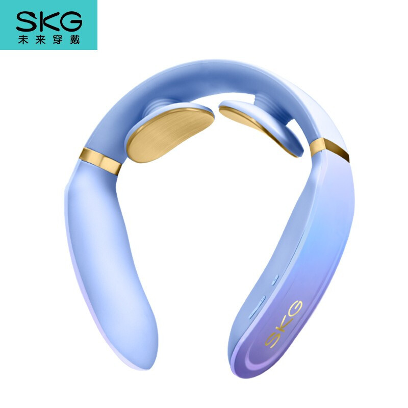 SKG 颈椎按摩器按摩仪 肩颈按摩器 颈椎经络护颈仪 便携手机智能蓝牙操控 K6蓝紫