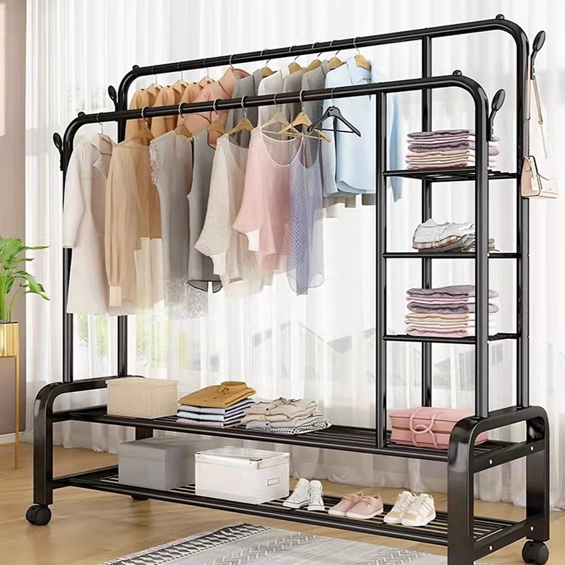 阿斯卡利ascari晾衣架落地卧室家用折叠室内挂衣单杆式简易阳台收纳晒