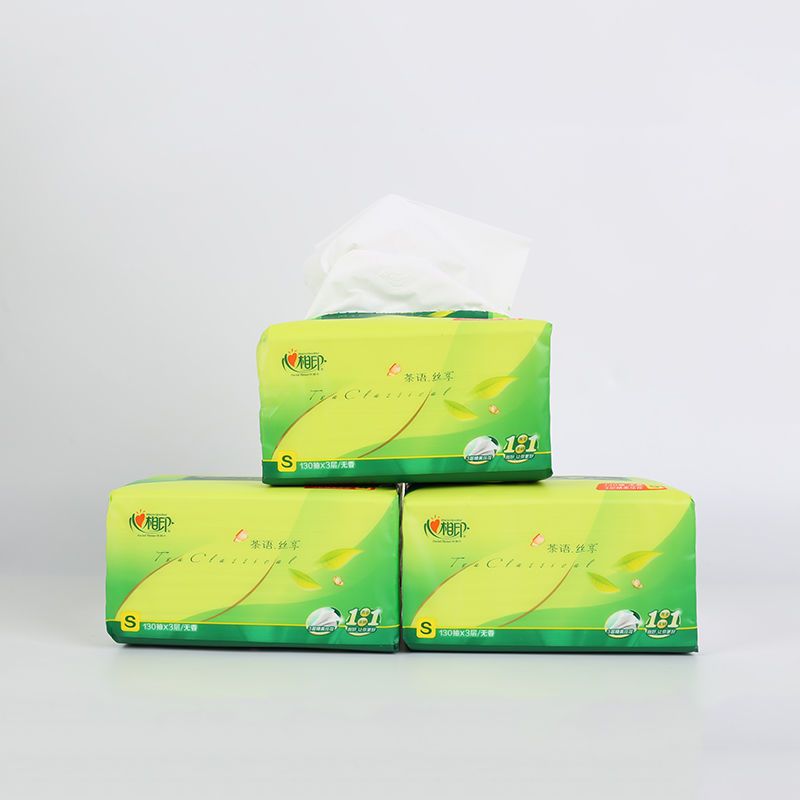 纸巾抽纸家庭装 茶语心餐巾纸面巾纸|茶语丝享2提12包