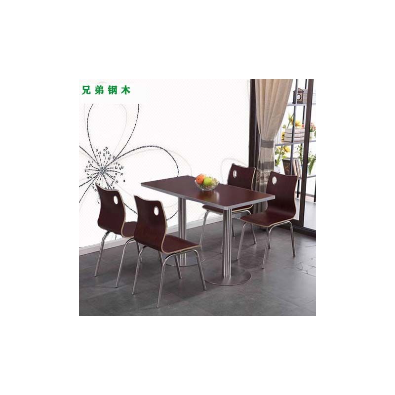 快餐桌椅组合小吃饭店奶茶店食堂桌椅汉堡店早餐饭店吃饭桌子椅子
