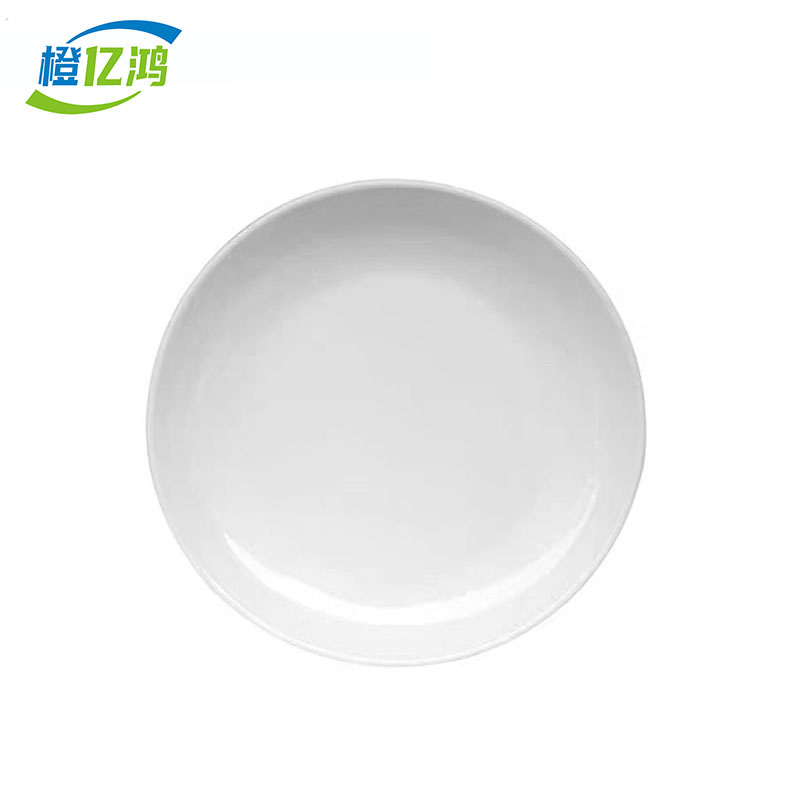 橙亿鸿 纯白陶瓷深盘 菜盘 瓷盘子 8英寸 个高清大图
