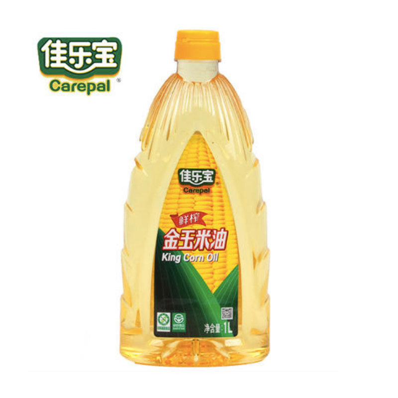 佳乐宝 鲜榨金玉米油食用油1L 油套装