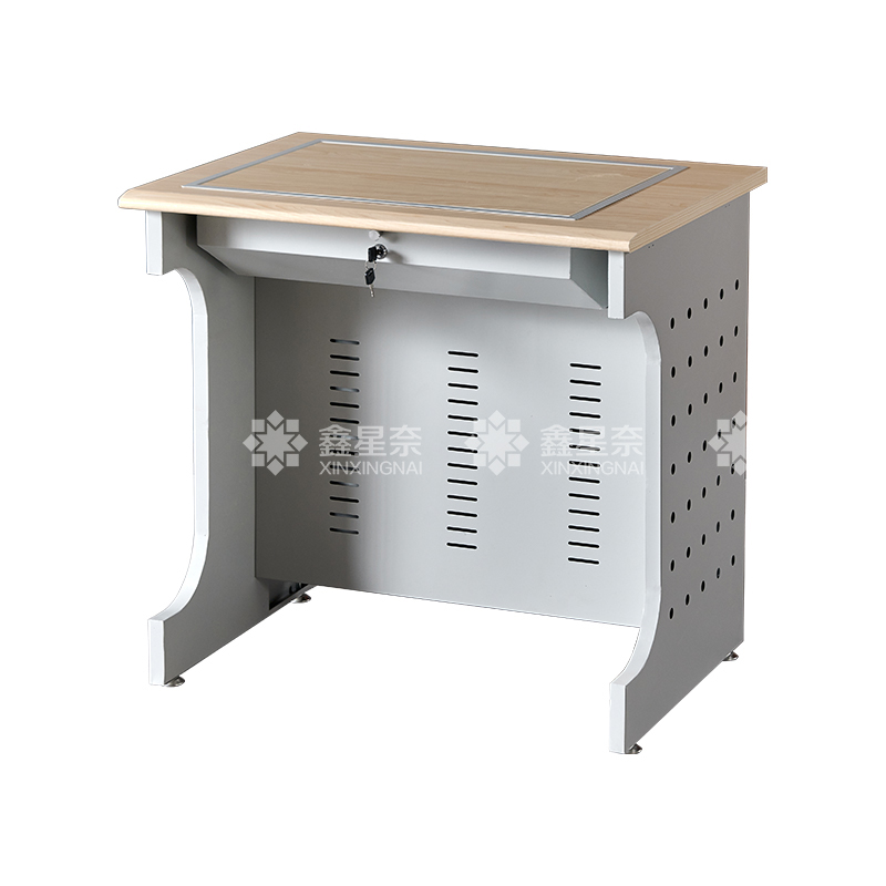 鑫星奈 隐藏式翻转电脑桌培训桌教室机房多媒体学习桌办公桌B款单人位