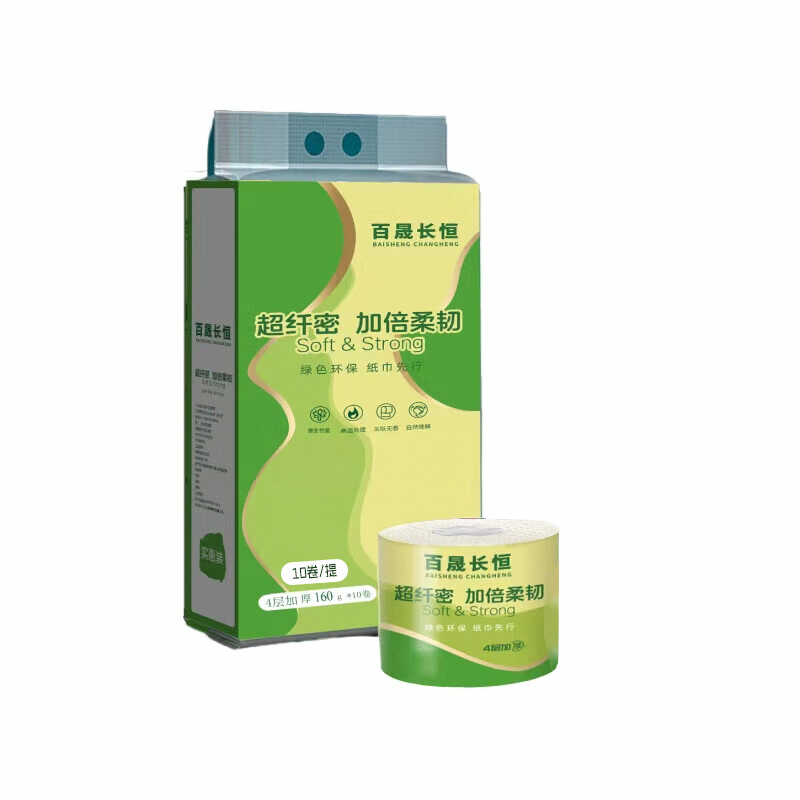 百晟长恒BSCH-C28 4层 10卷 160g 手提纸 空芯高清大图